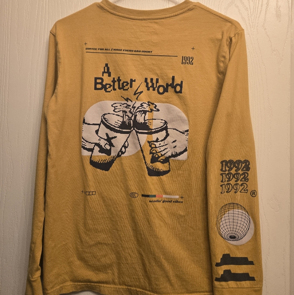 Men's Yellow Graphic Shirt